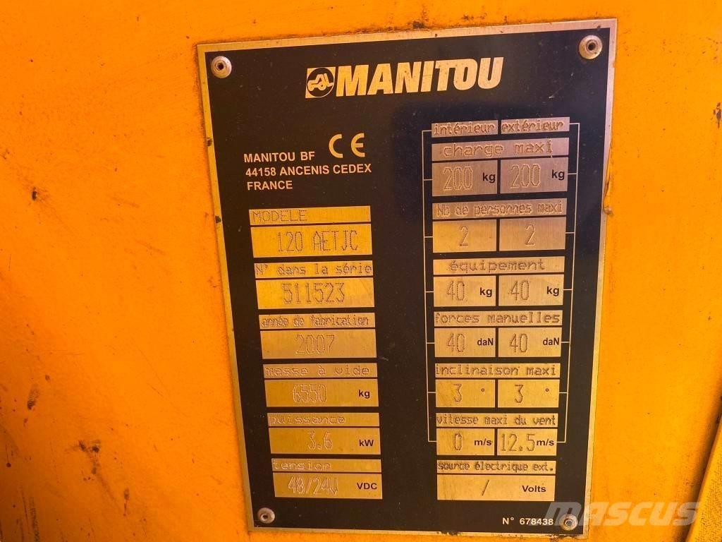 Manitou 120 AET JC Nacelles articulées