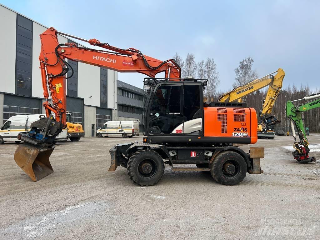 Hitachi ZX 170 W-6 Pelle sur pneus