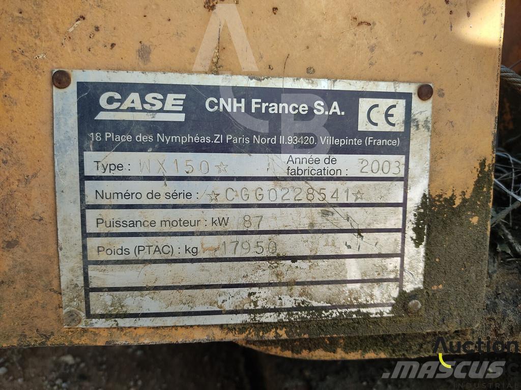 CASE WX 150 Pelle sur pneus