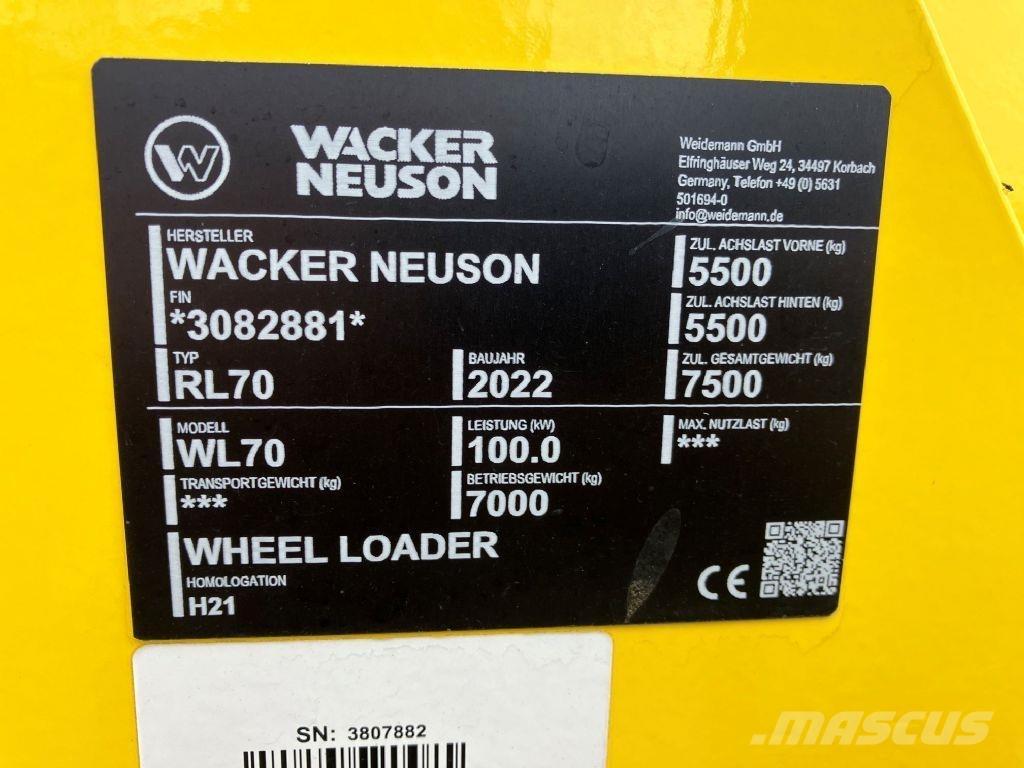 Wacker WL 70 Chargeuse sur pneus