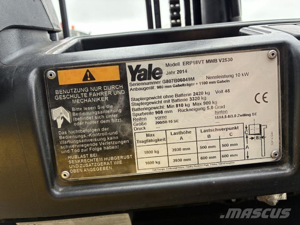Yale ERP 18VT Chariots élévateurs électriques