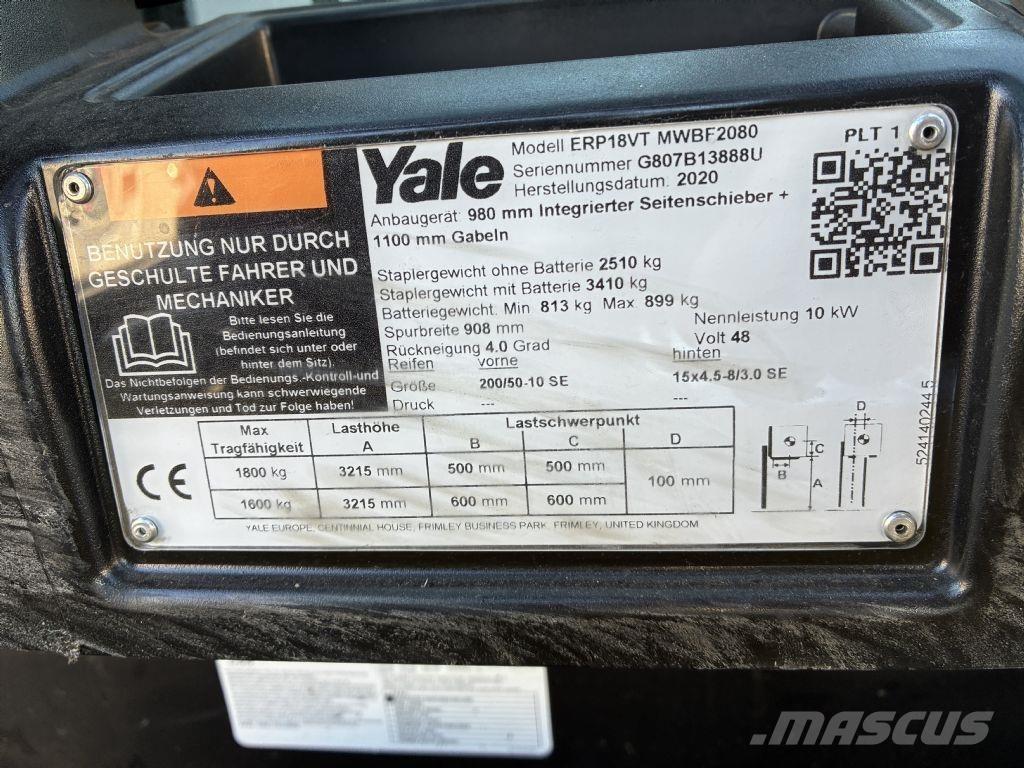 Yale ERP 18VT Chariots élévateurs électriques