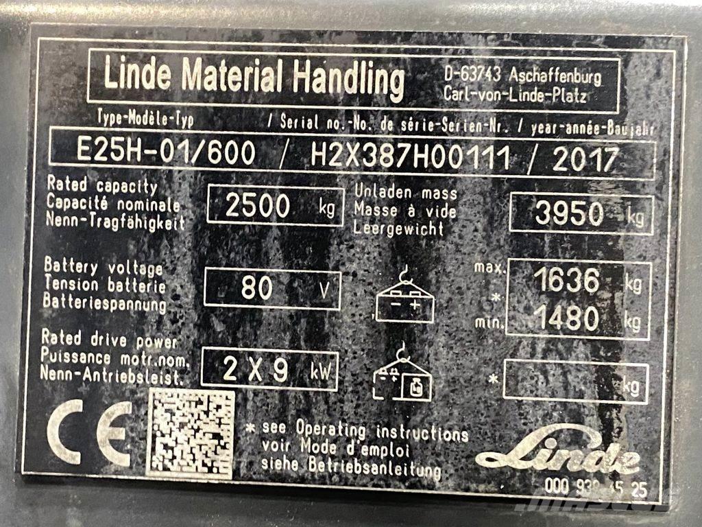 Linde E25H-01/600 Chariots élévateurs électriques