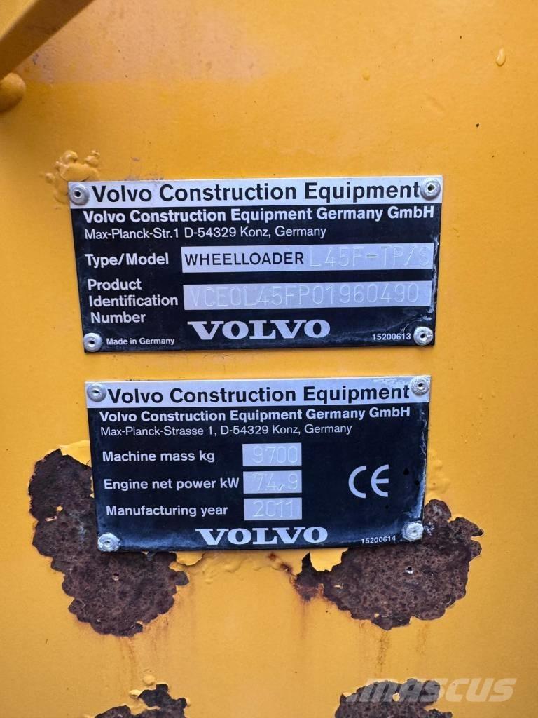 Volvo L45F-TP/S Chargeuse sur pneus