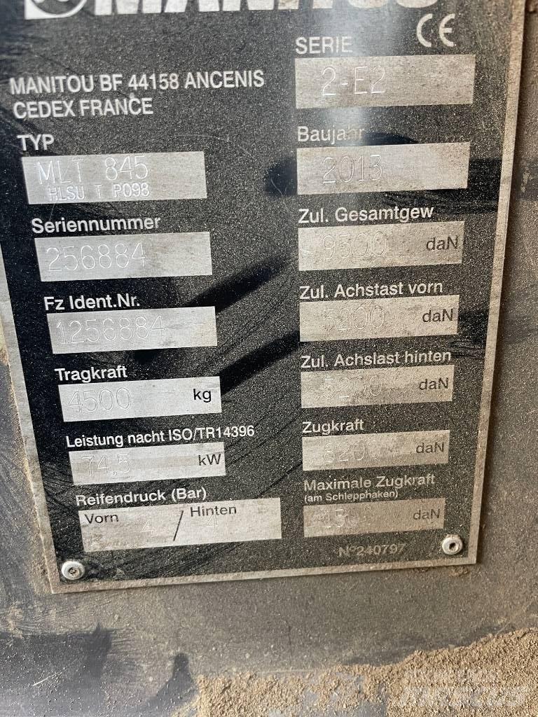 Manitou MLT 845 Télescopique agricole