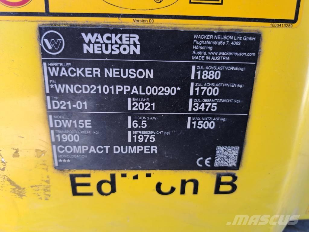 Wacker Neuson DW15e Mini tombereau