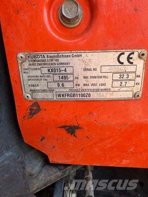 Kubota KX 015-4 Mini pelle < 7t