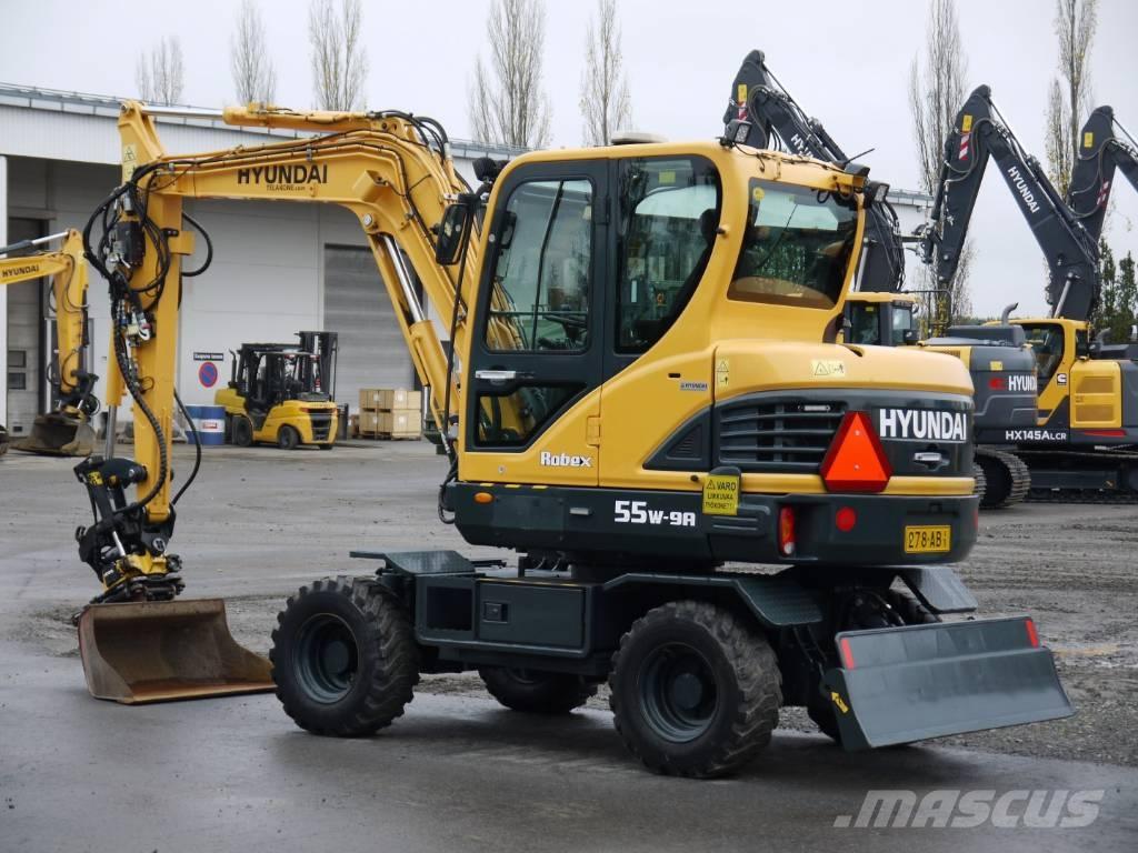 Hyundai R 55W-9A Pelle sur pneus