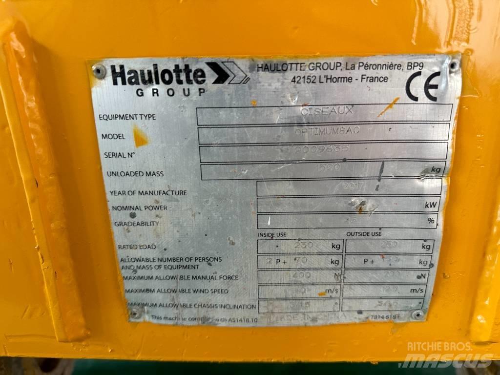Haulotte OPTIMUM 8 Nacelle ciseaux