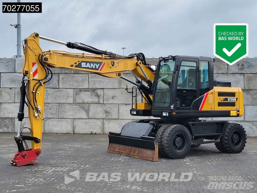 Sany SY155W Pelle sur pneus