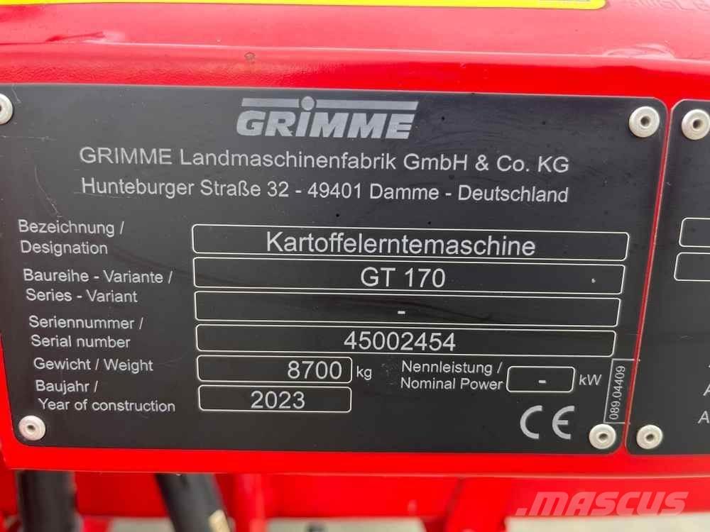 Grimme GT 170 Moissoneuse de Pomme de Terre