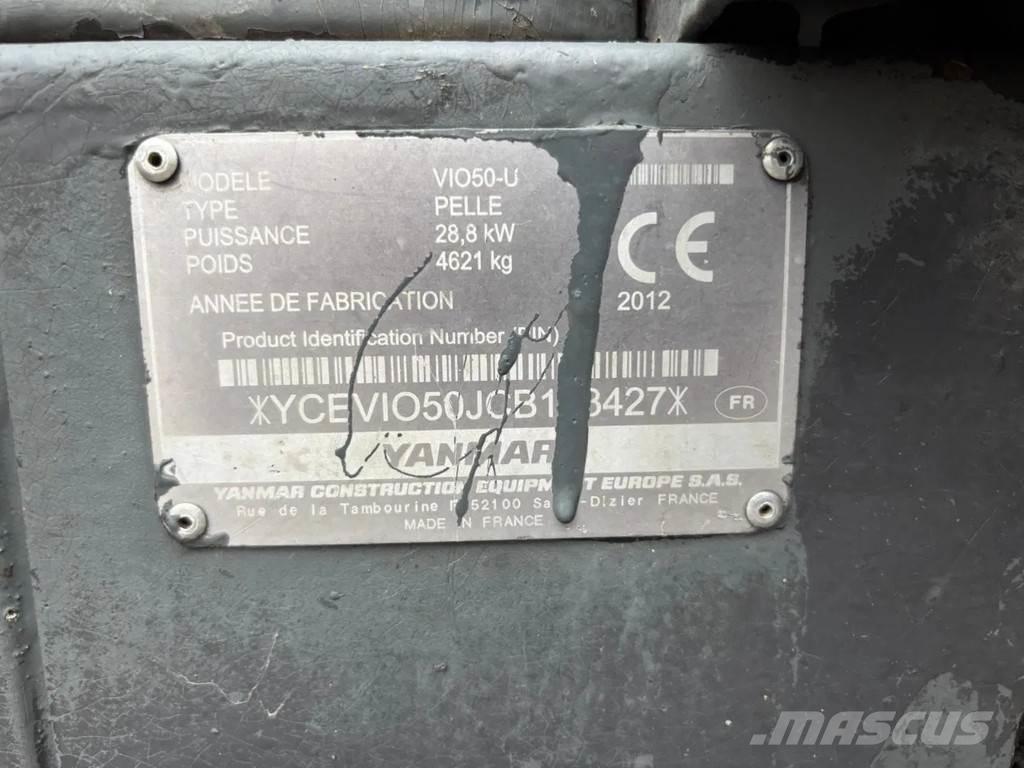 Yanmar VIO50-U Mini pelle < 7t