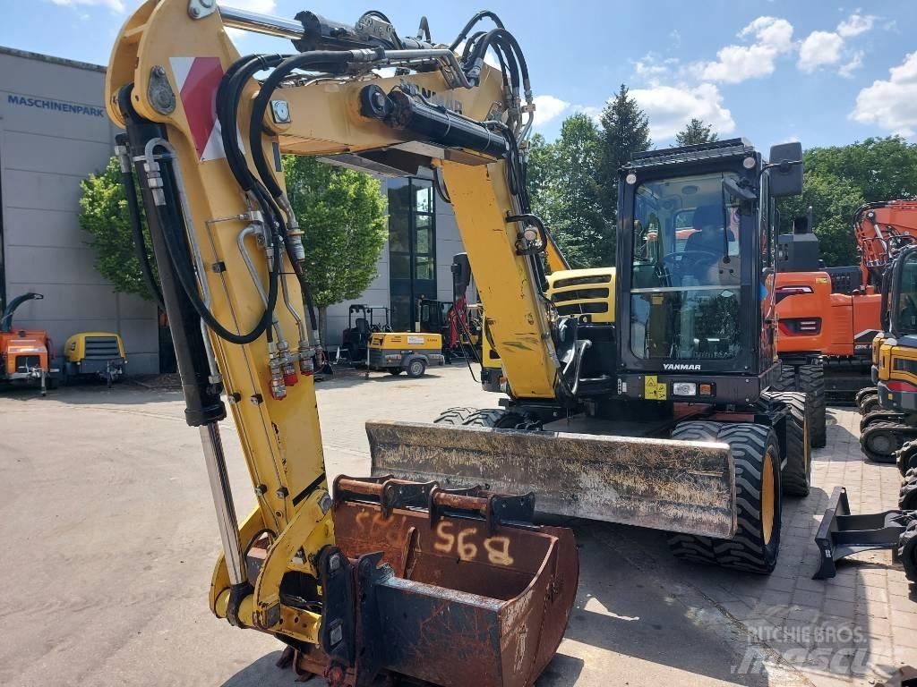 Yanmar B 95 W Pelle sur pneus