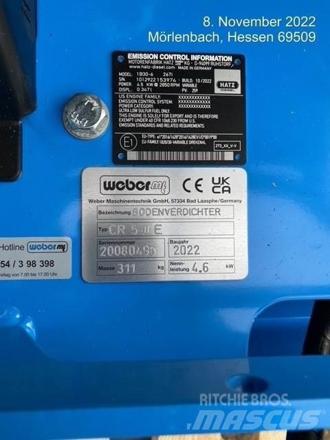 Weber CR5-II E Plaque vibrante