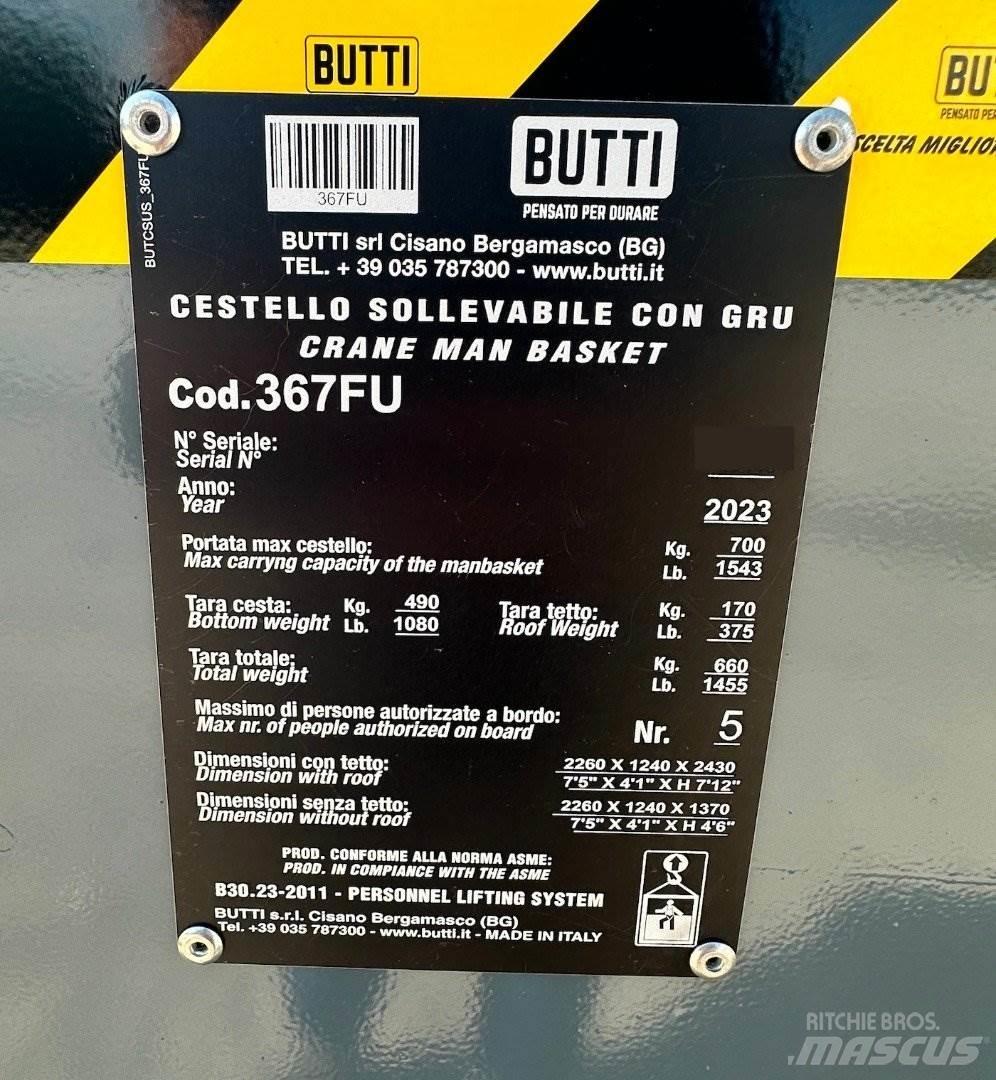 Butti 367FU Accessoires et pièces pour grue