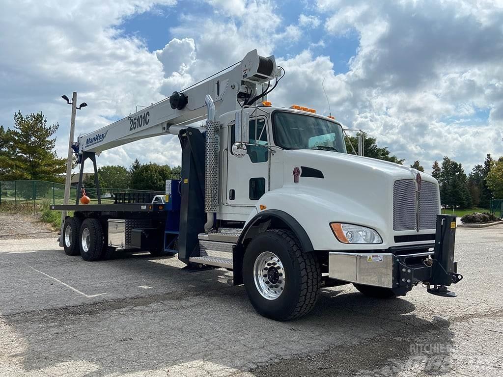 Manitex 26101 C Camion plateau ridelle avec grue