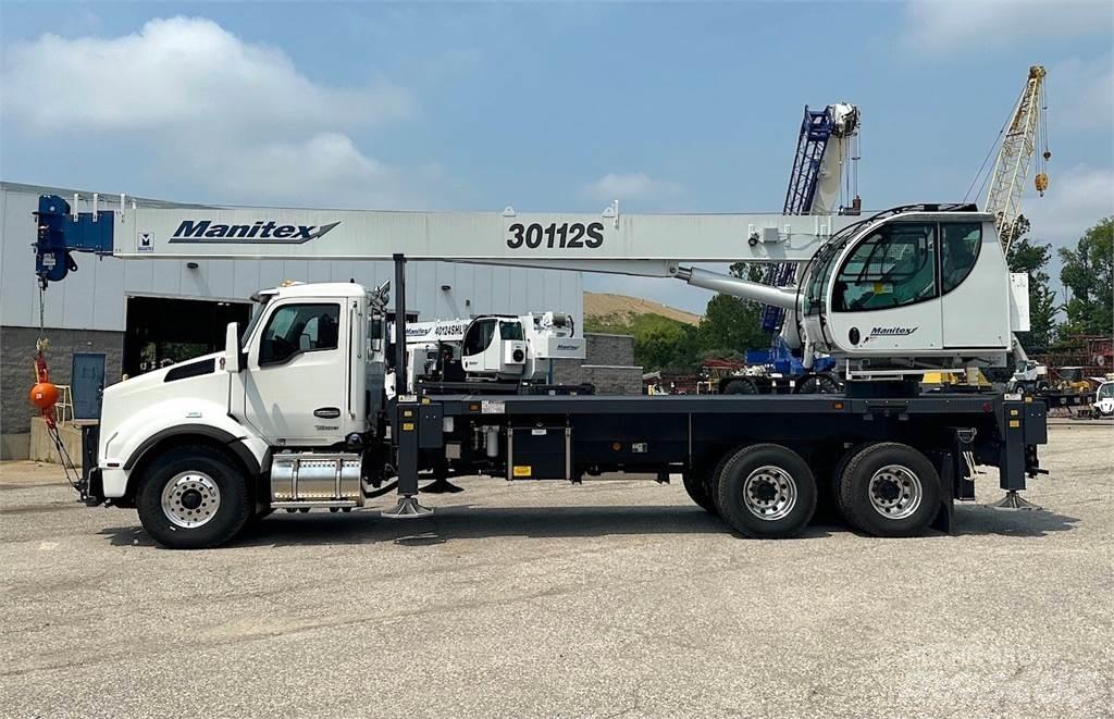 Manitex 30112 S Camion plateau ridelle avec grue