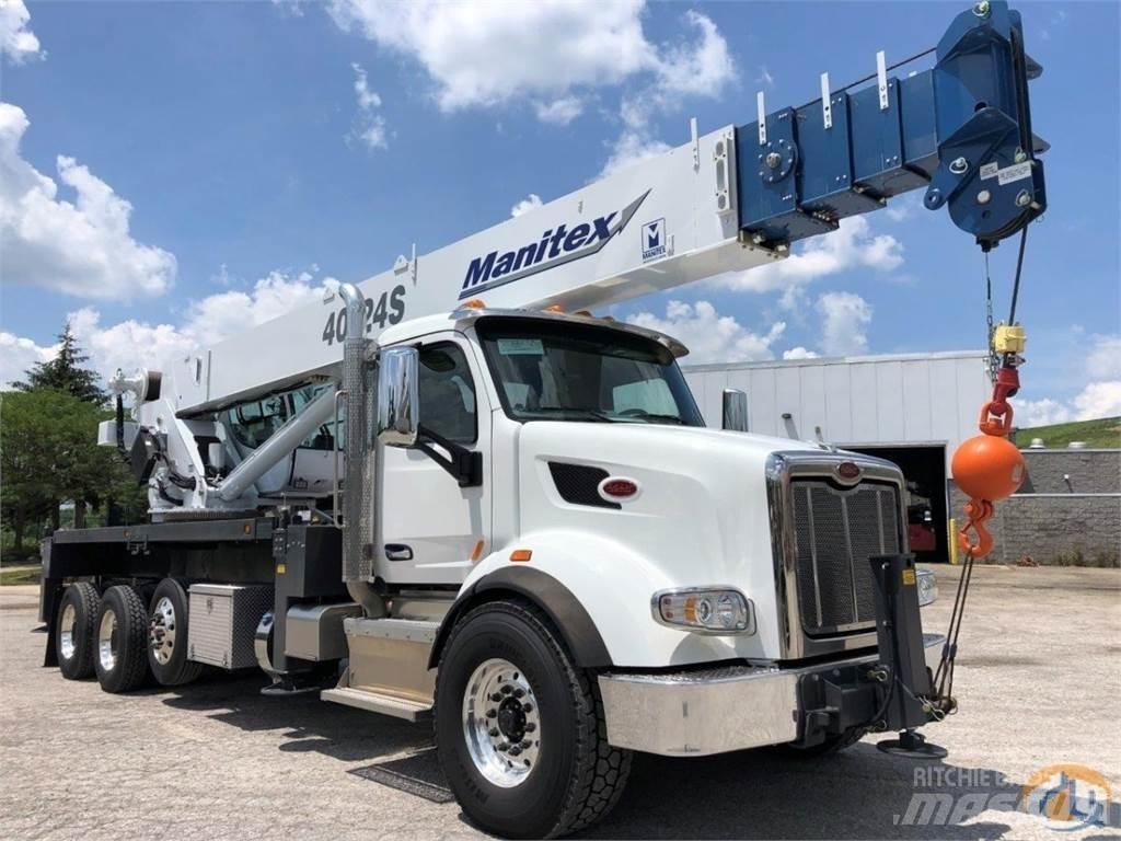Manitex 40124 S Camion plateau ridelle avec grue