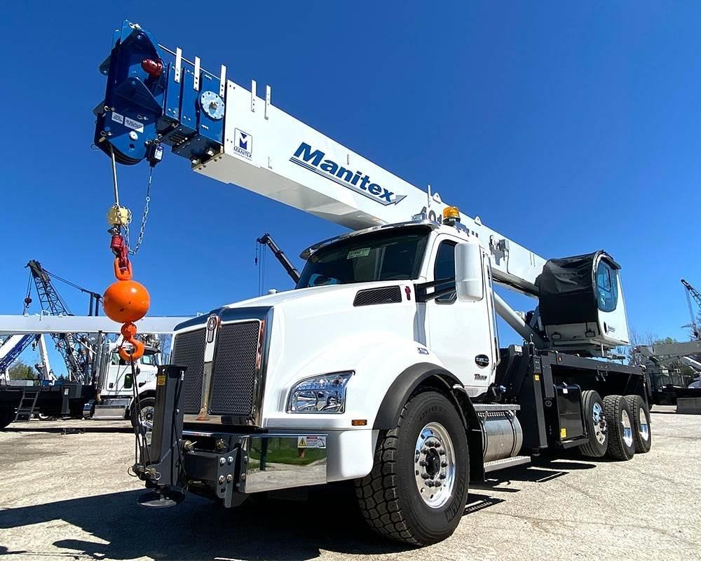 Manitex 40124 SHL Camion plateau ridelle avec grue