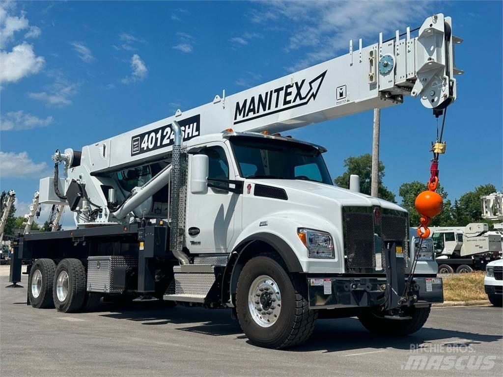 Manitex 40124 SHL Camion plateau ridelle avec grue