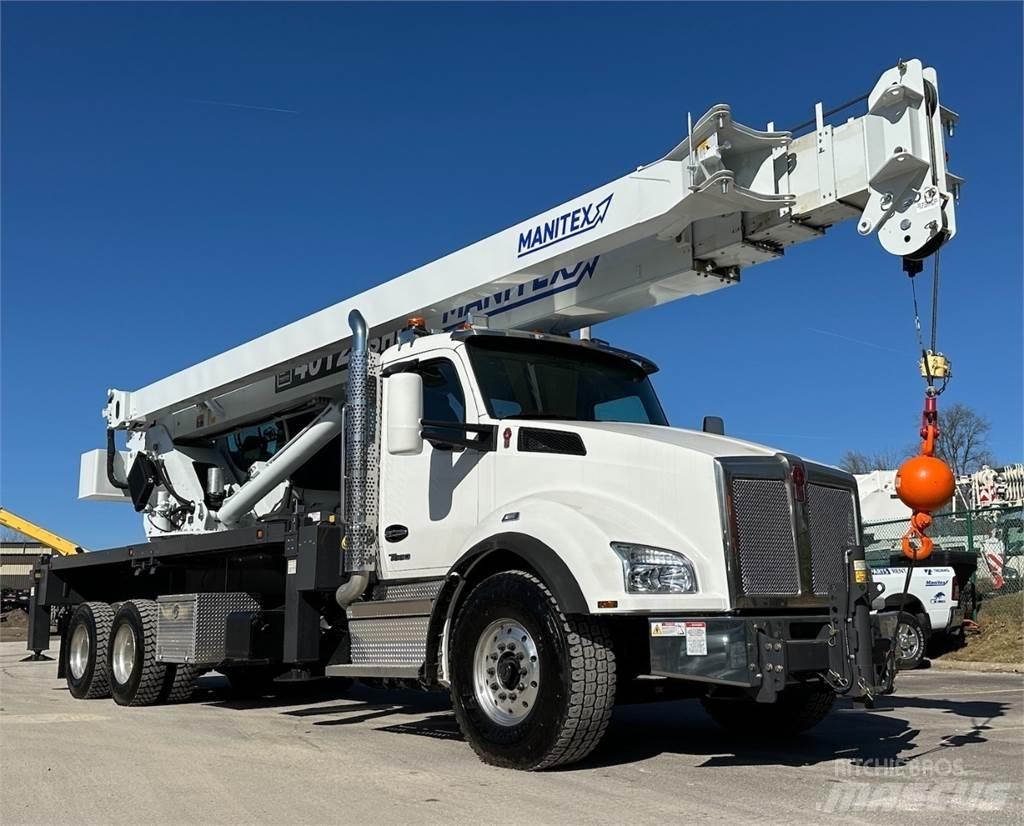 Manitex 40124 SHL Camion plateau ridelle avec grue