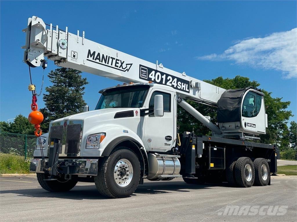 Manitex 40124 SHL Camion plateau ridelle avec grue