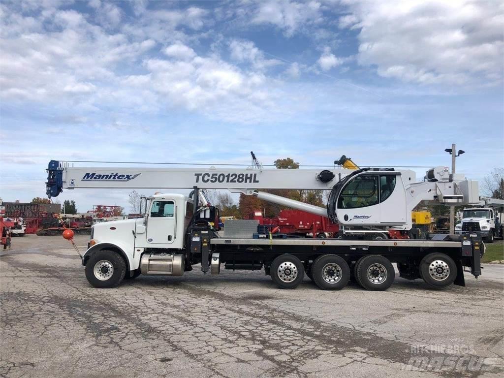 Manitex 50128S Camion plateau ridelle avec grue