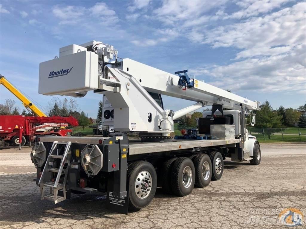 Manitex 50128S Camion plateau ridelle avec grue