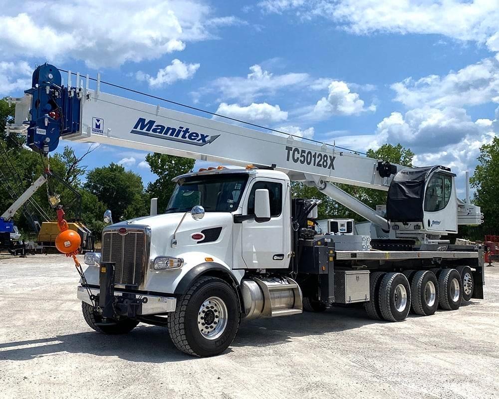 Manitex 50128X Camion plateau ridelle avec grue