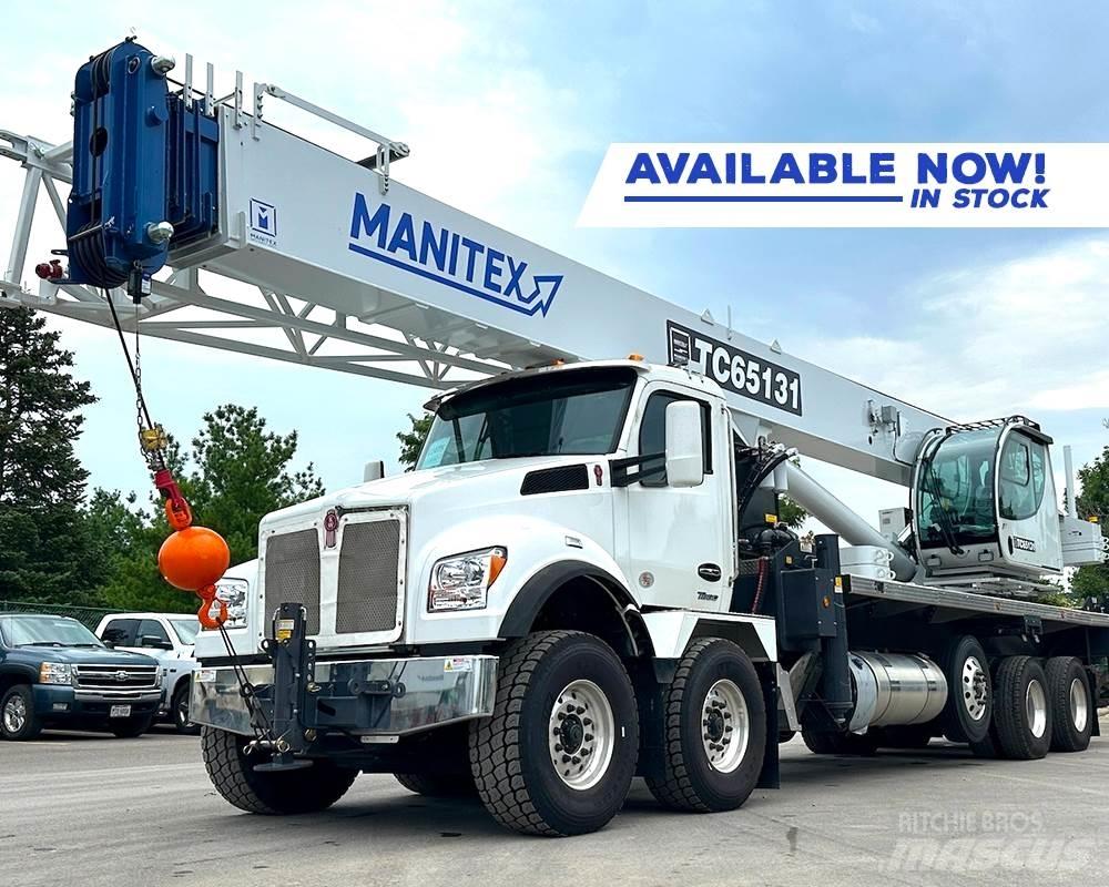 Manitex TC65131 Camion plateau ridelle avec grue