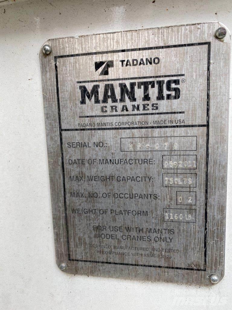 Mantis  Accessoires et pièces pour grue