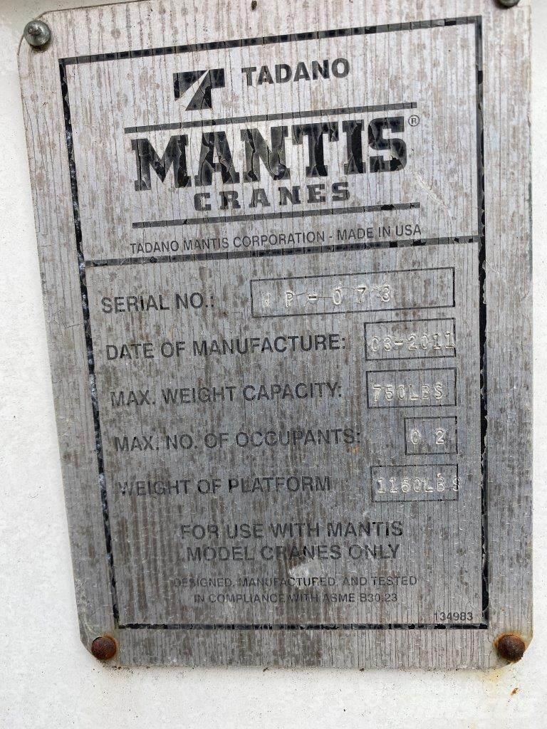 Mantis  Accessoires et pièces pour grue