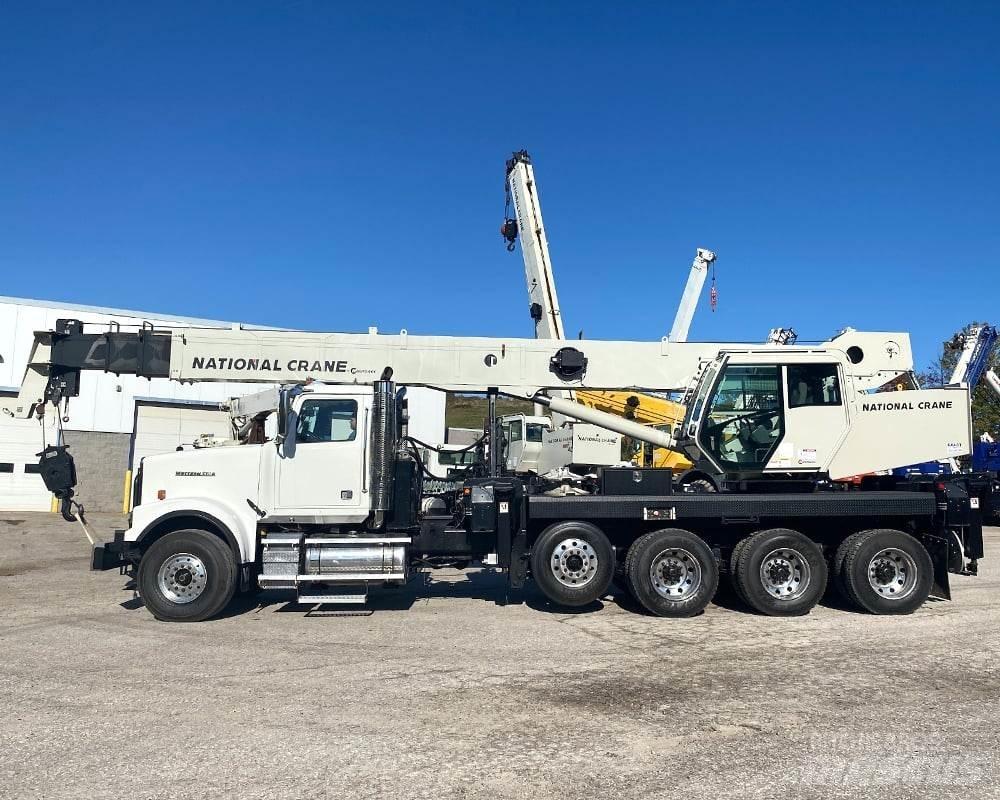 National NBT40 Camion plateau ridelle avec grue