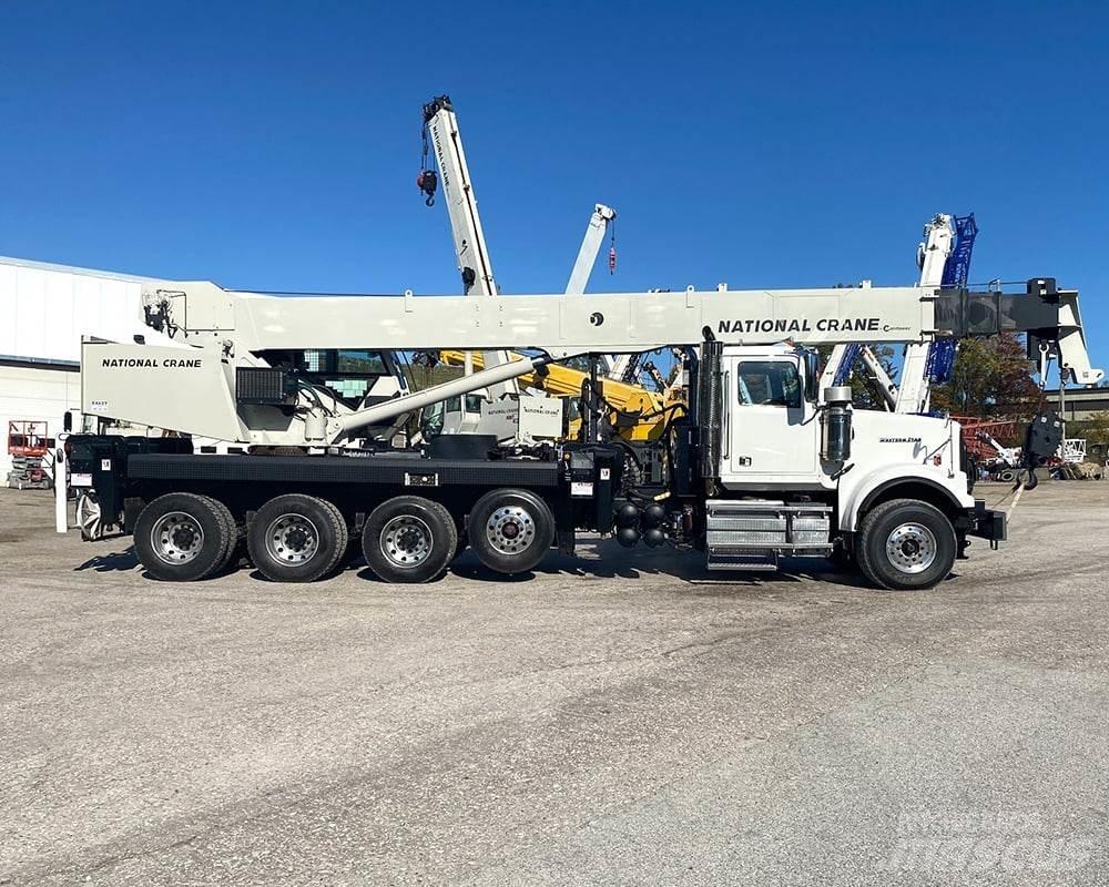 National NBT40 Camion plateau ridelle avec grue