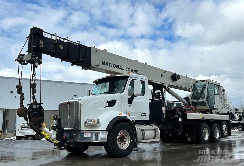National NBT40 Camion plateau ridelle avec grue