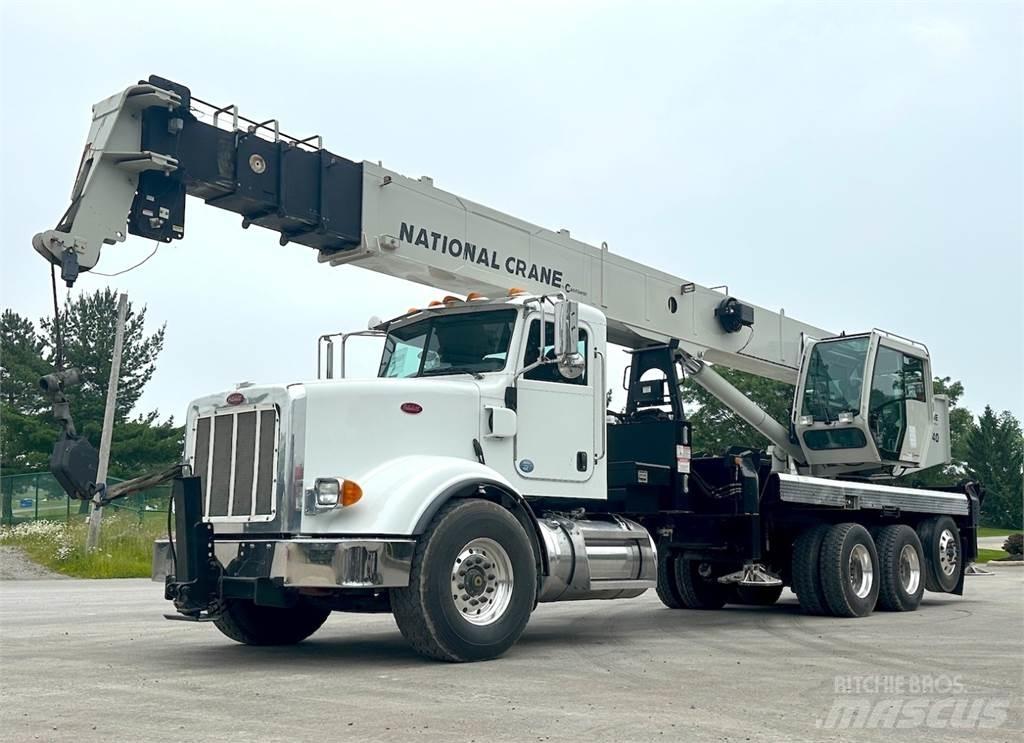 National NBT40 Camion plateau ridelle avec grue