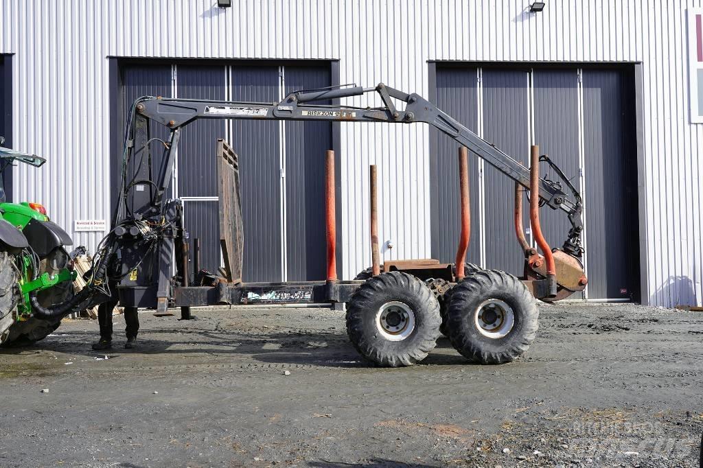 Nokka Skogsvagn Remorque forestière avec grue
