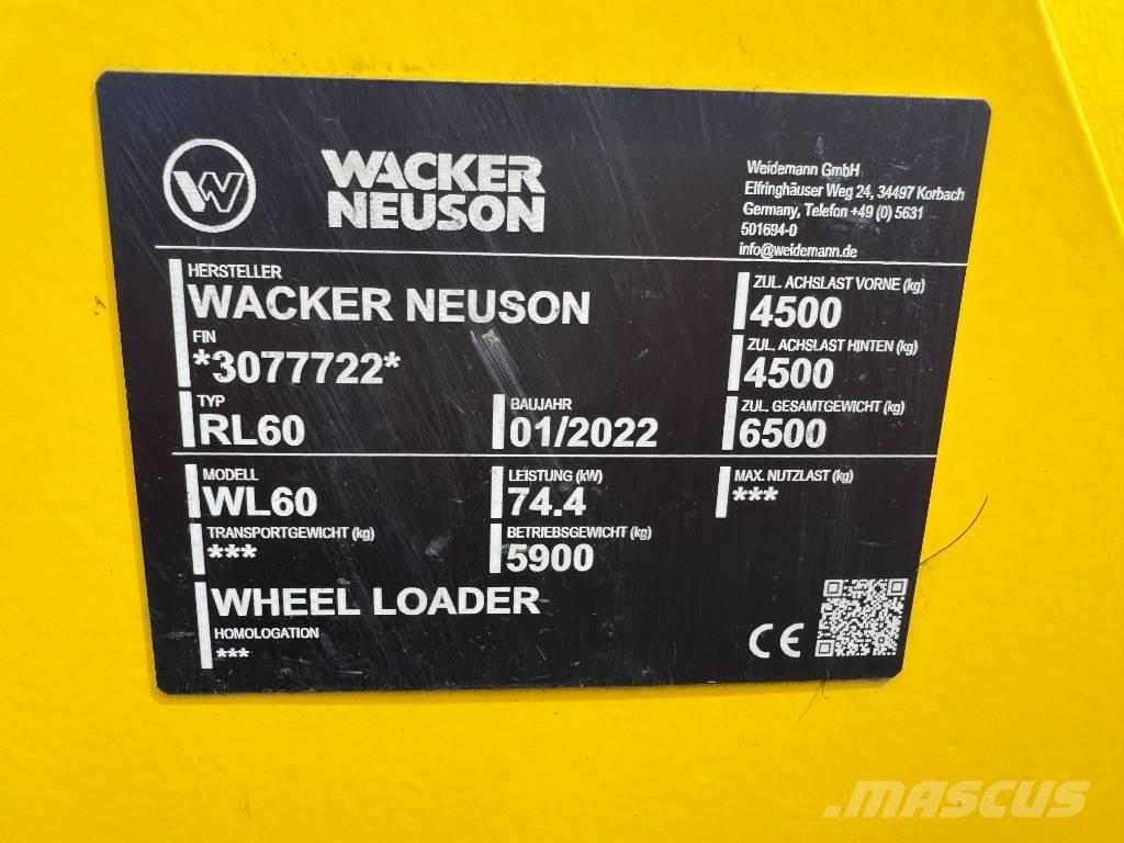Wacker Neuson WL60 Chargeuse sur pneus