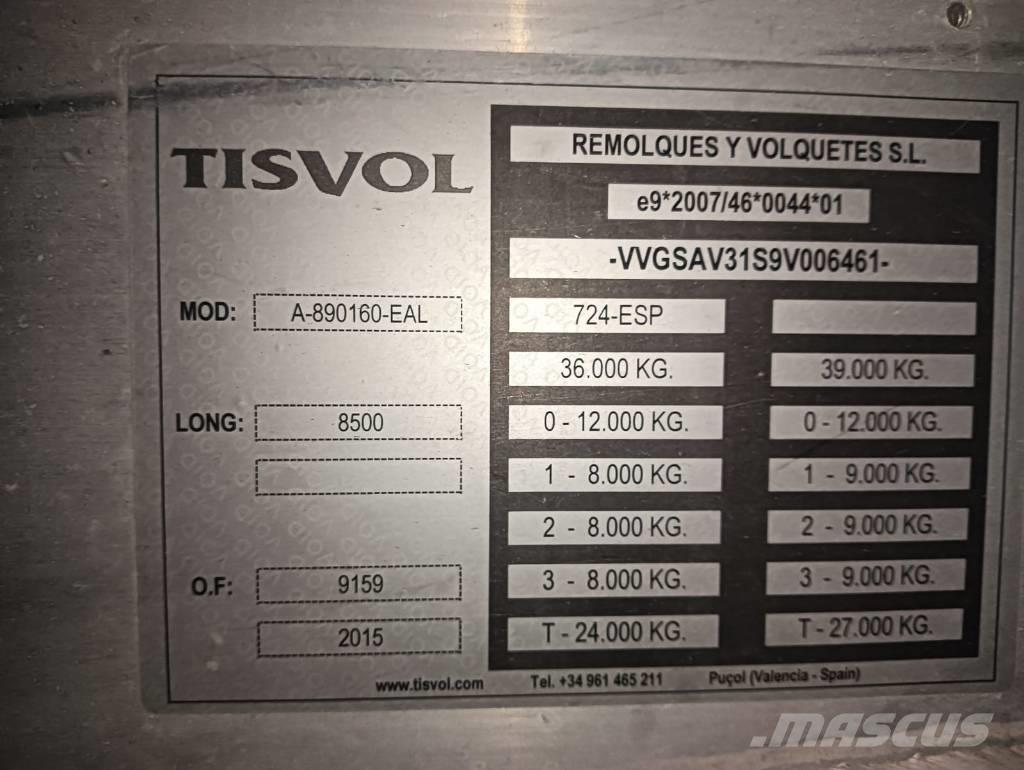  Tisvol A-890160-EAL Benne semi remorque