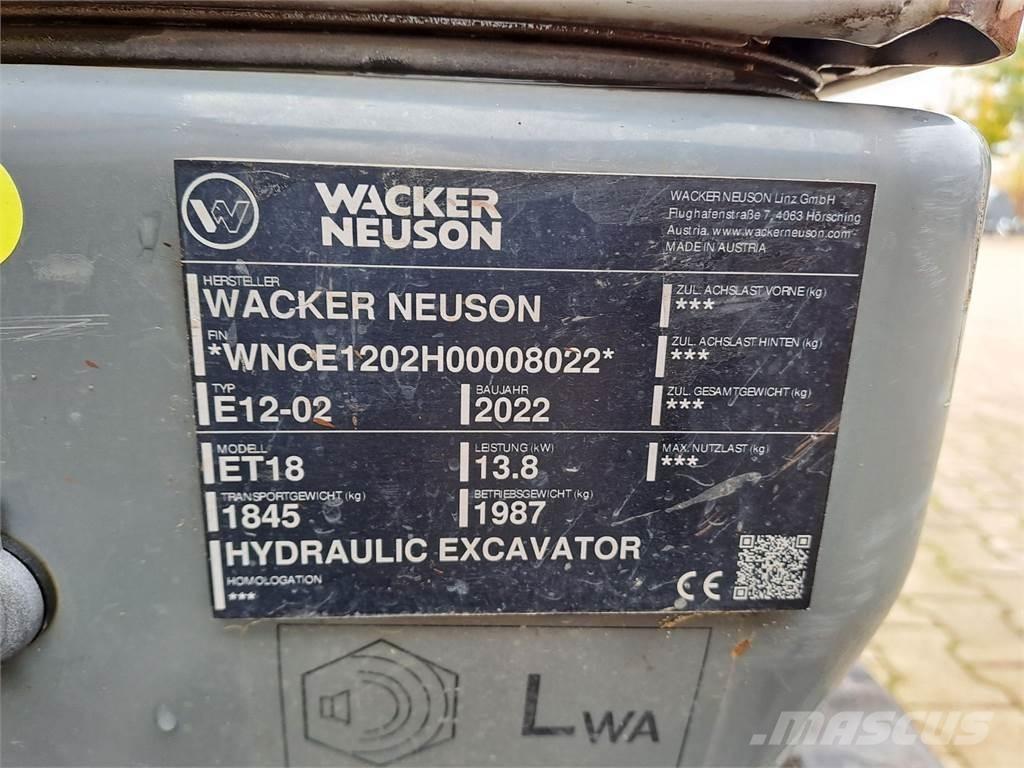 Wacker Neuson ET18 Pelle sur chenilles