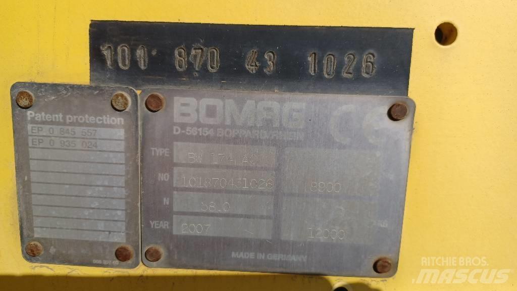 Bomag BW 174 A C Rouleaux monocylindre