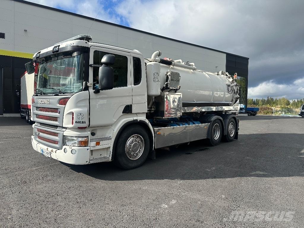Scania P340 6x2*4 Camion aspirateur, Hydrocureur