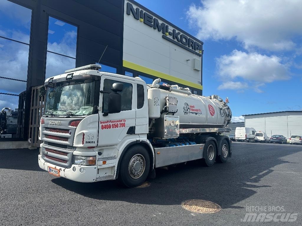 Scania P340 6x2*4 Camion aspirateur, Hydrocureur