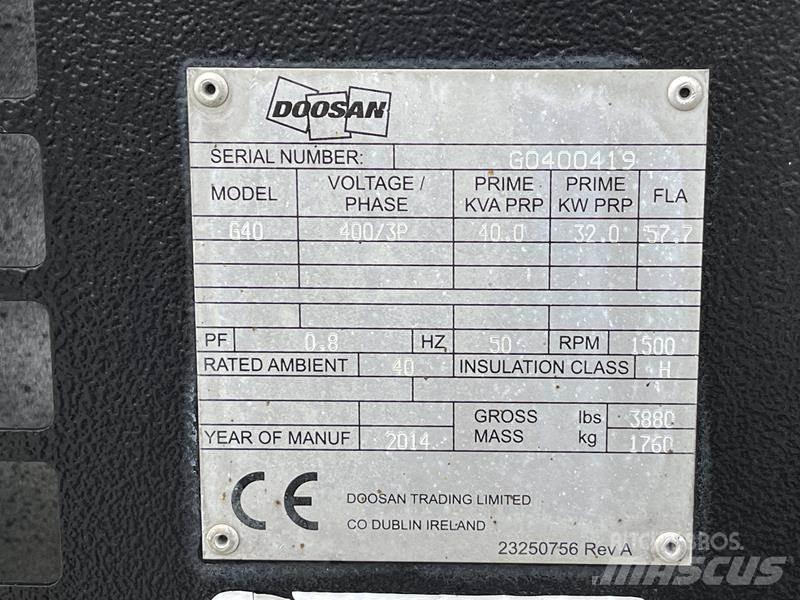 Doosan G 40 Générateurs diesel