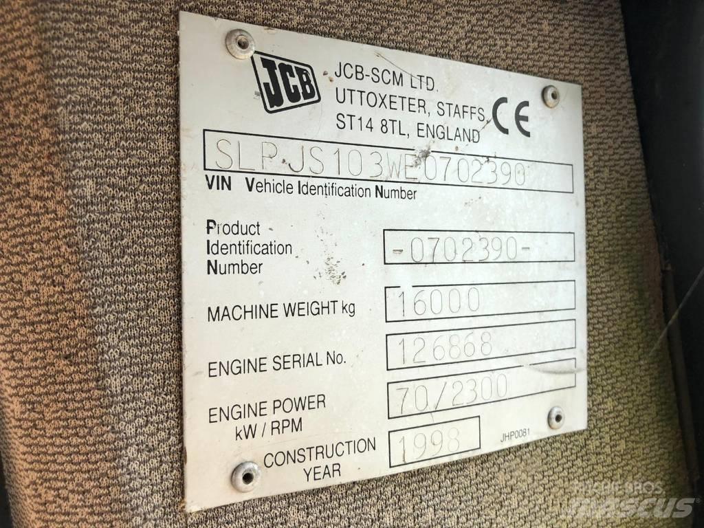 JCB JS 103 FOR PARTS Pelle sur chenilles
