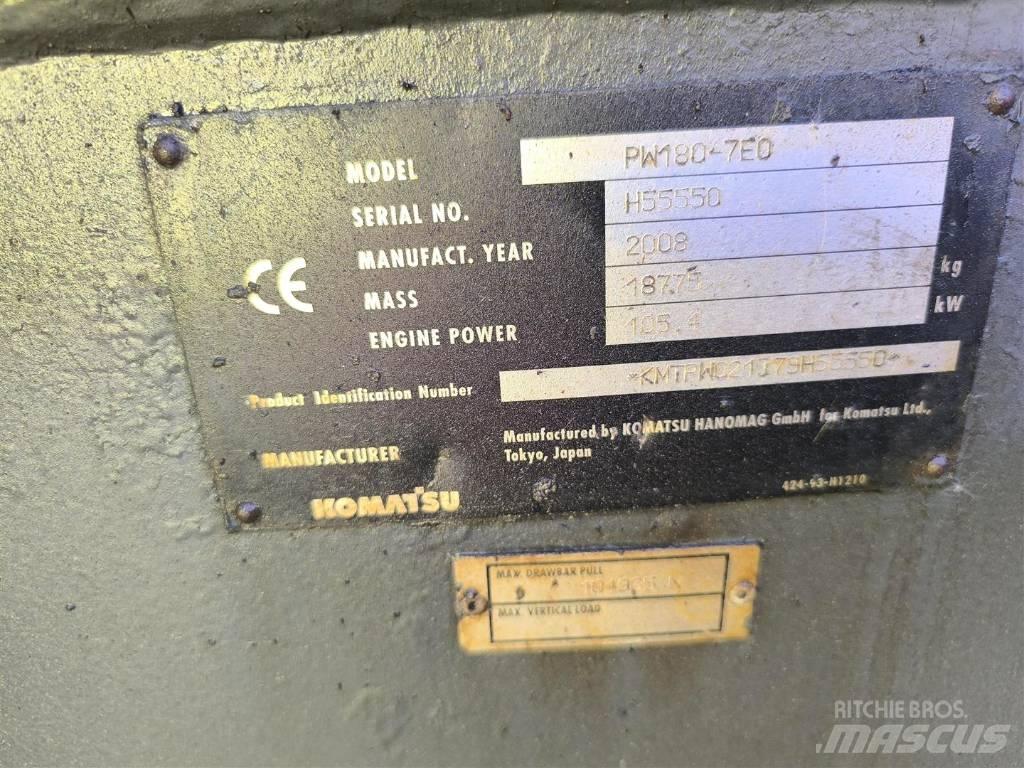 Komatsu PW 180-7 Pelle sur pneus
