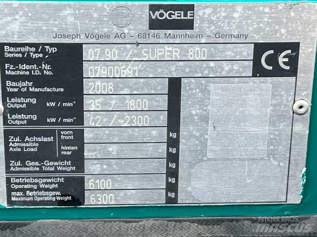 Vögele Super 800 Finisseur