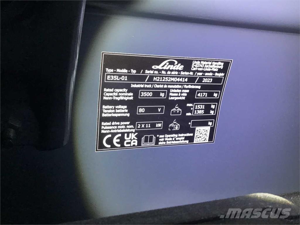 Linde E35L Chariots élévateurs électriques