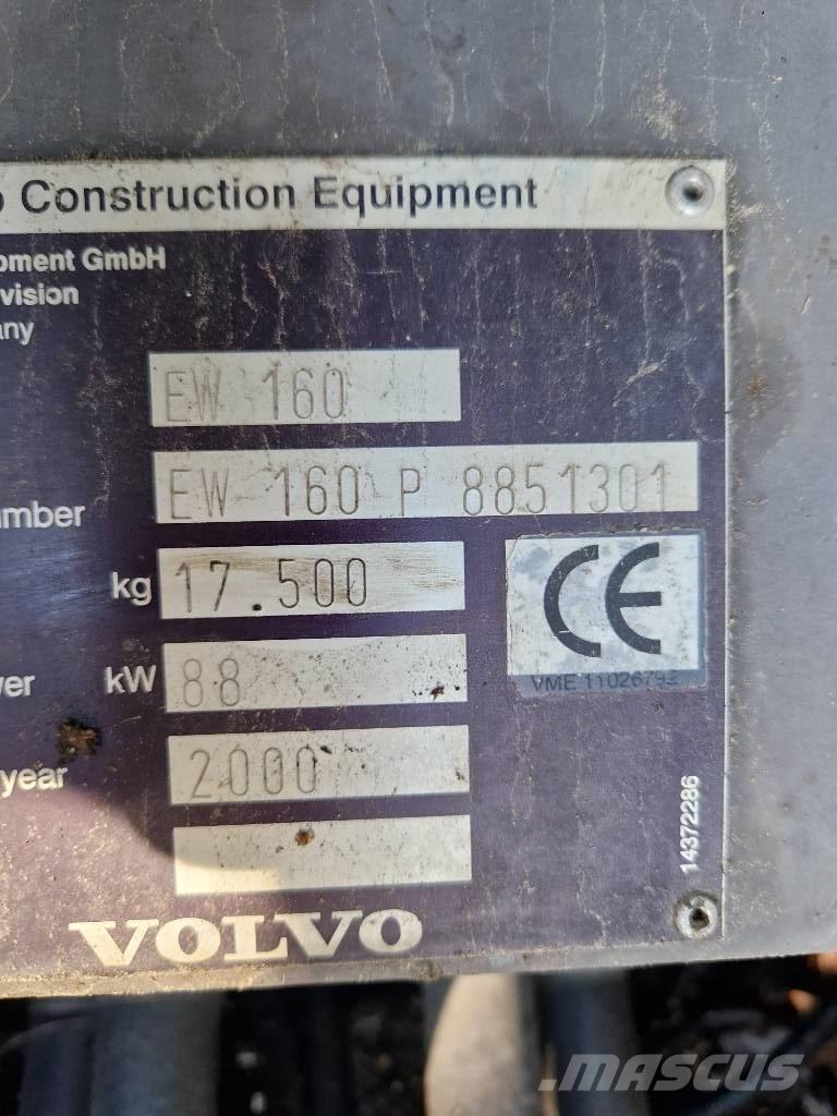 Volvo EW 160 Pelle sur pneus