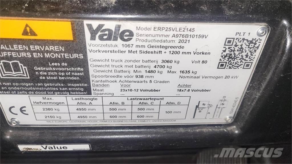 Yale ERP25VL 2021 Chariots élévateurs électriques